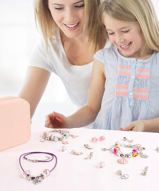 Rinkinys apyrankėms gaminti, karoliukai papuošalams, raidelių DIY rinkinys dovanai