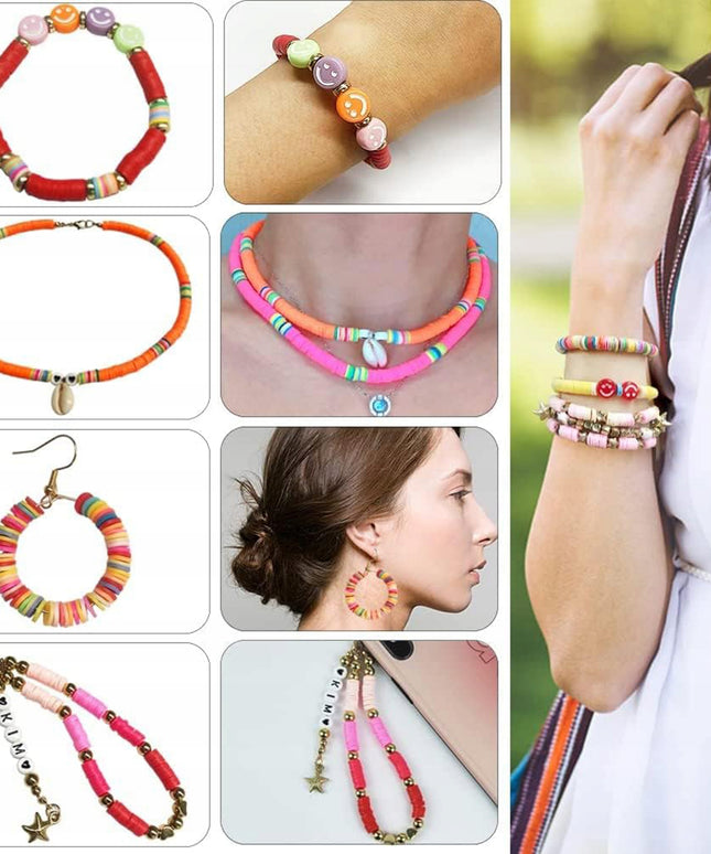 Rinkinys apyrankėms gaminti, karoliukai papuošalams, raidės, pasidaryk pats, dovana