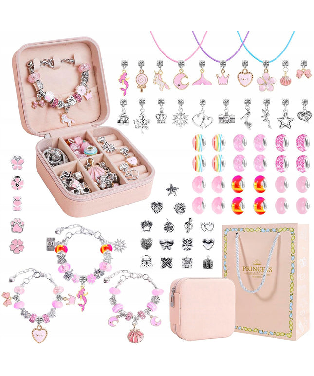 Rinkinys apyrankėms gaminti, karoliukai papuošalams, raidelių DIY rinkinys dovanai