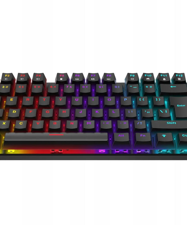 Žaidimų rinkinys: mechaninė RGB klaviatūra (Red Switch) + pelė + kilimėlis