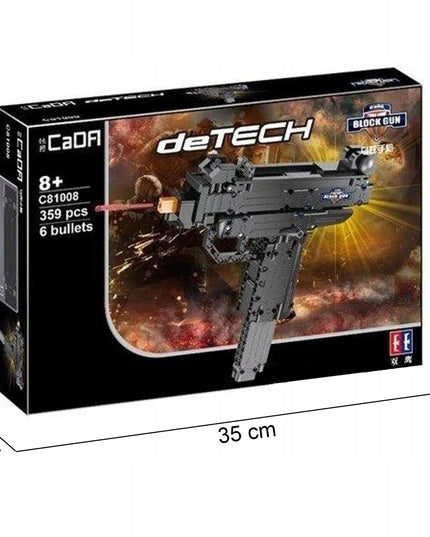 Konstrukcinis kaladėlių rinkinys CADA Ginklo Pistoletas Micro UZI Šaudantis