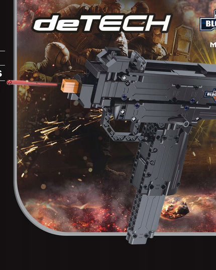 Konstrukcinis kaladėlių rinkinys CADA Ginklo Pistoletas Micro UZI Šaudantis