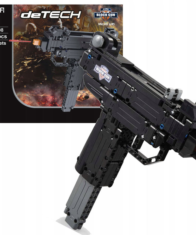 Konstrukcinis kaladėlių rinkinys CADA Ginklo Pistoletas Micro UZI Šaudantis