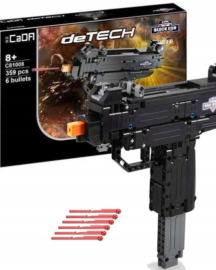 Konstrukcinis kaladėlių rinkinys CADA Ginklo Pistoletas Micro UZI Šaudantis