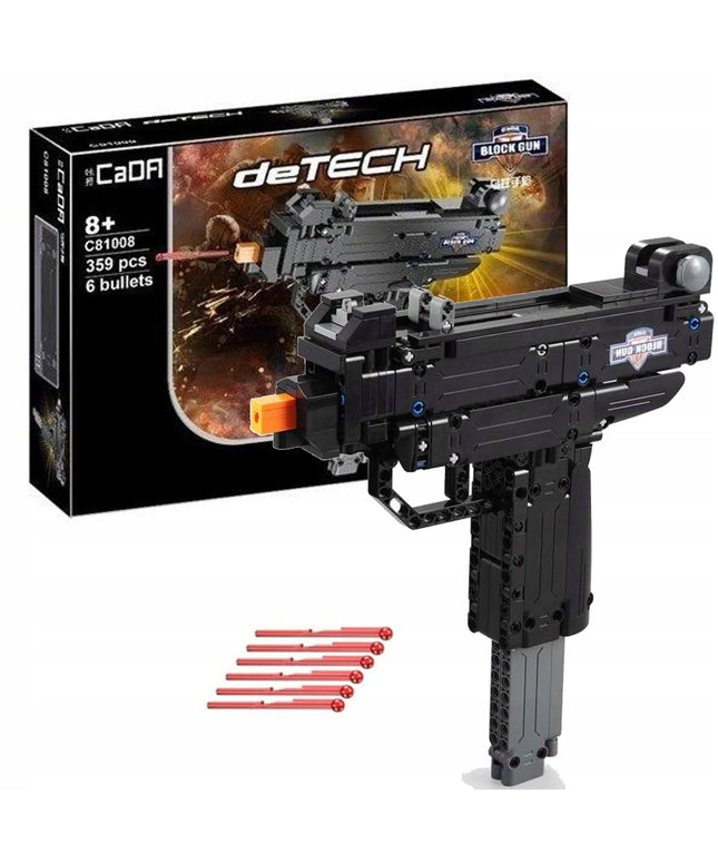 Konstrukcinis kaladėlių rinkinys CADA Ginklo Pistoletas Micro UZI Šaudantis