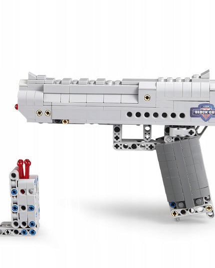 Statybinių kaladėlių rinkinys CADA DESERT EAGLE, pistoletas su 5 kulkomis