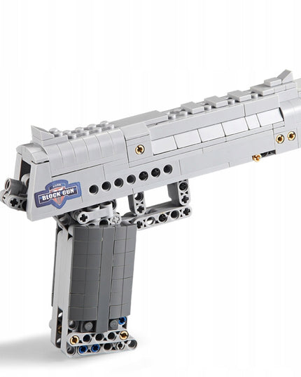 Statybinių kaladėlių rinkinys CADA DESERT EAGLE, pistoletas su 5 kulkomis