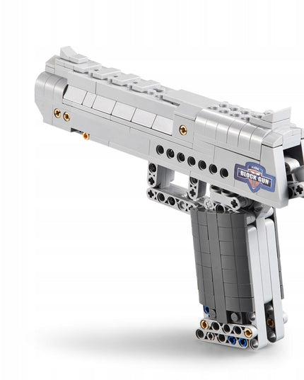 Statybinių kaladėlių rinkinys CADA DESERT EAGLE, pistoletas su 5 kulkomis