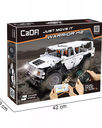 CaDA konstravimo rinkinys Warrior H2 transporto priemonė su dvigubo valdymo režimu