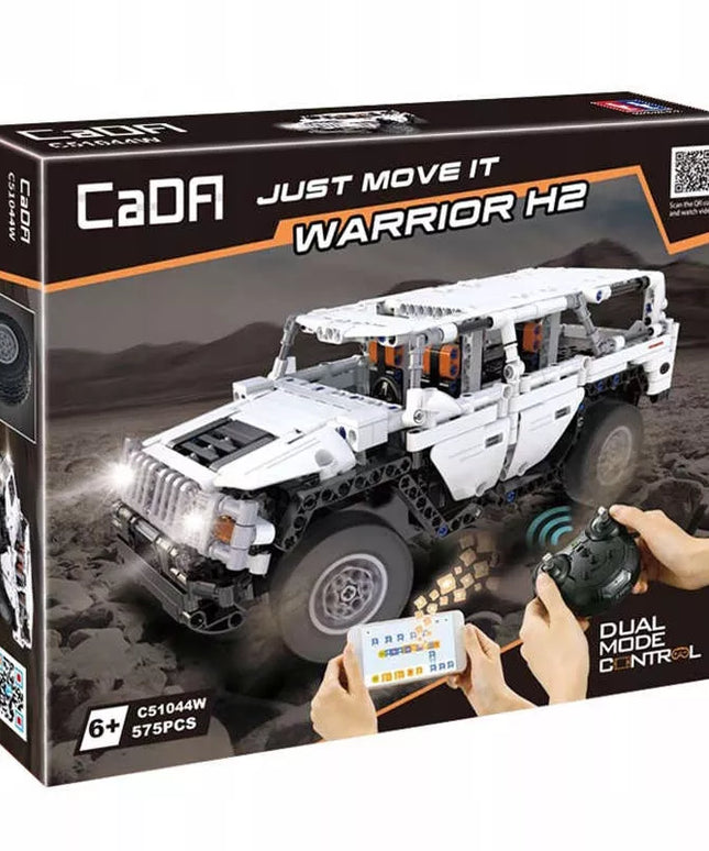 CaDA konstravimo rinkinys Warrior H2 transporto priemonė su dvigubo valdymo režimu