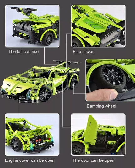Konstruktoriaus kaladėlių rinkinys CADA TECHNIC – RC automobilis su nuotoliniu valdymu