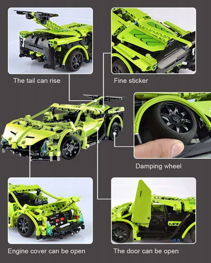 Konstruktoriaus kaladėlių rinkinys CADA TECHNIC – RC automobilis su nuotoliniu valdymu