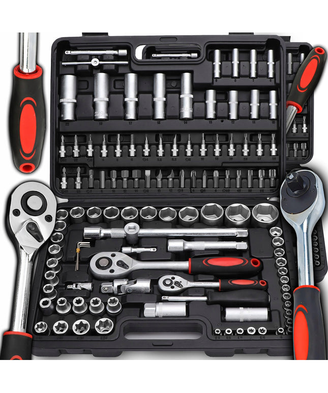 Lizdinių raktų rinkinys 108 vnt. dėklas TORX antgaliai