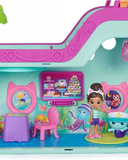 Gabby's Dollhouse rinkinys didelis interaktyvus laivas baseinas Undinėlė +2 figūrėlės