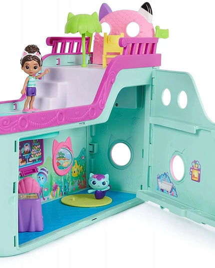 Gabby's Dollhouse rinkinys didelis interaktyvus laivas baseinas Undinėlė +2 figūrėlės