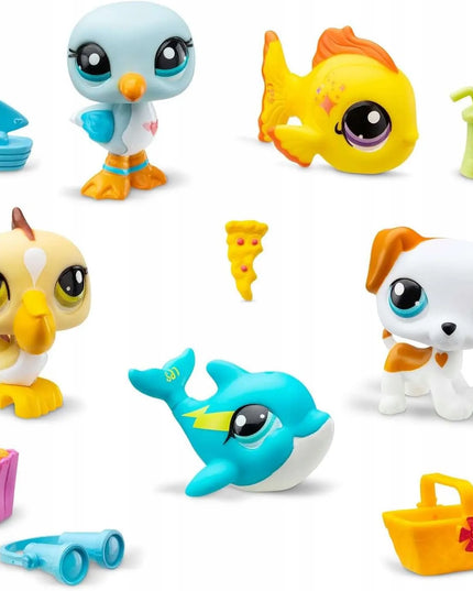 „Littlest Pet Shop Beach Besties“ rinkinys: gyvūnėlių figūrėlės ir aksesuarai