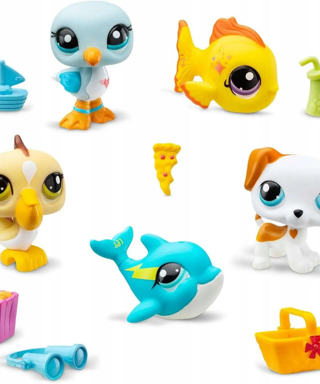 „Littlest Pet Shop Beach Besties“ rinkinys: gyvūnėlių figūrėlės ir aksesuarai