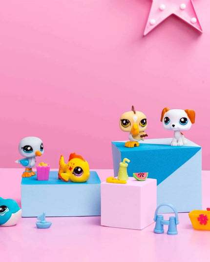 „Littlest Pet Shop Beach Besties“ rinkinys: gyvūnėlių figūrėlės ir aksesuarai