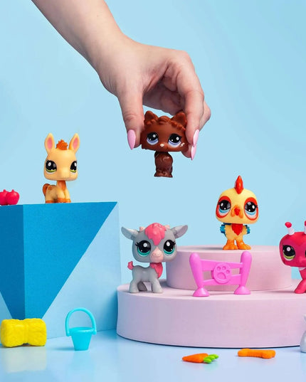 „Littlest Pet Shop Farm Besties“ gyvūnėlių figūrėlių ir aksesuarų rinkinys
