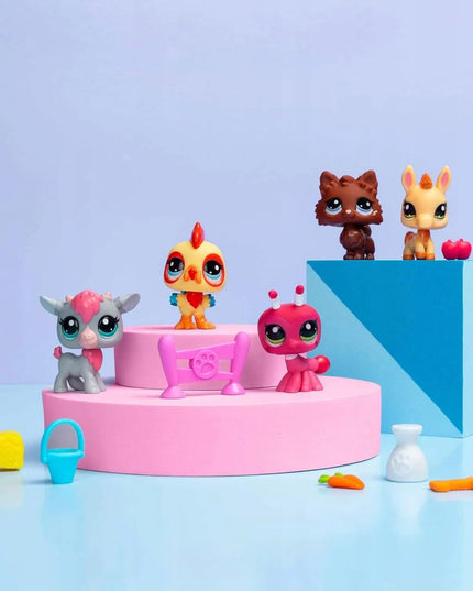 „Littlest Pet Shop Farm Besties“ gyvūnėlių figūrėlių ir aksesuarų rinkinys