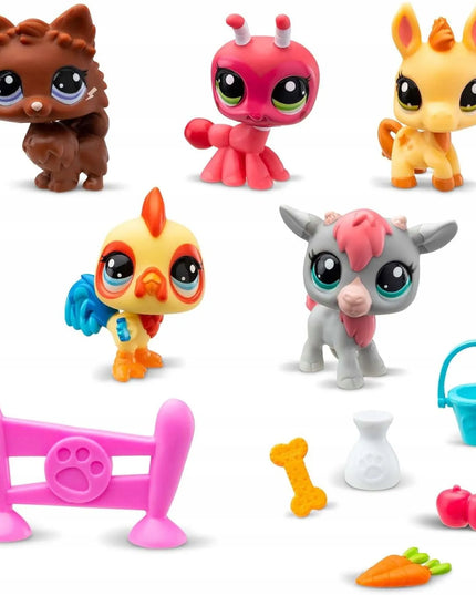 „Littlest Pet Shop Farm Besties“ gyvūnėlių figūrėlių ir aksesuarų rinkinys