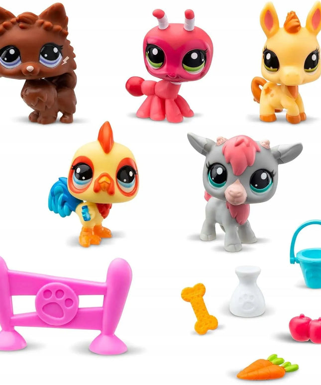 „Littlest Pet Shop Farm Besties“ gyvūnėlių figūrėlių ir aksesuarų rinkinys