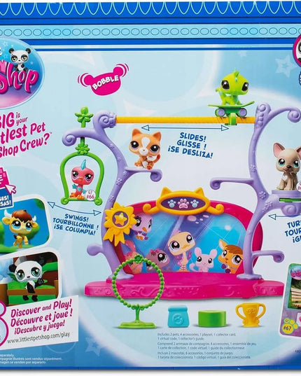 LITTLEST PET SHOP rinkinys PETS GOT TALENT scena su figūrėlėmis + dovana