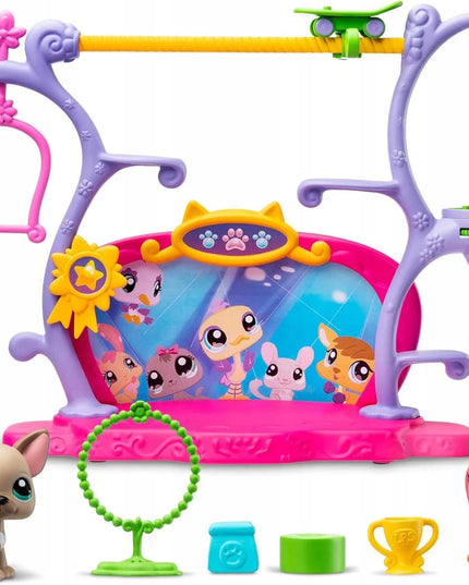 LITTLEST PET SHOP rinkinys PETS GOT TALENT scena su figūrėlėmis + dovana