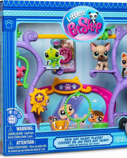 LITTLEST PET SHOP rinkinys PETS GOT TALENT scena su figūrėlėmis + dovana