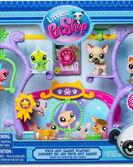 LITTLEST PET SHOP rinkinys PETS GOT TALENT scena su figūrėlėmis + dovana