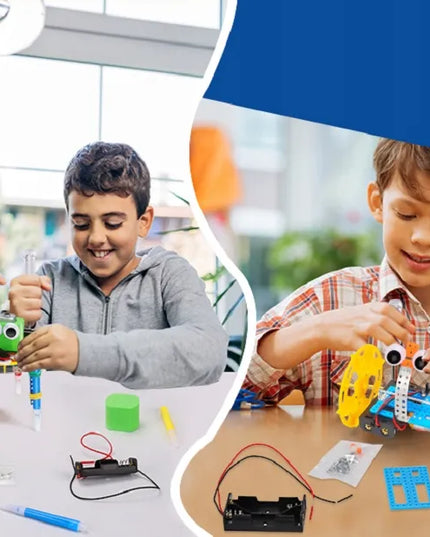 Mažojo elektroniko rinkinys - eksperimentai, robotikos žaislas, elektrotechnika, mokslas - 6 vienetai