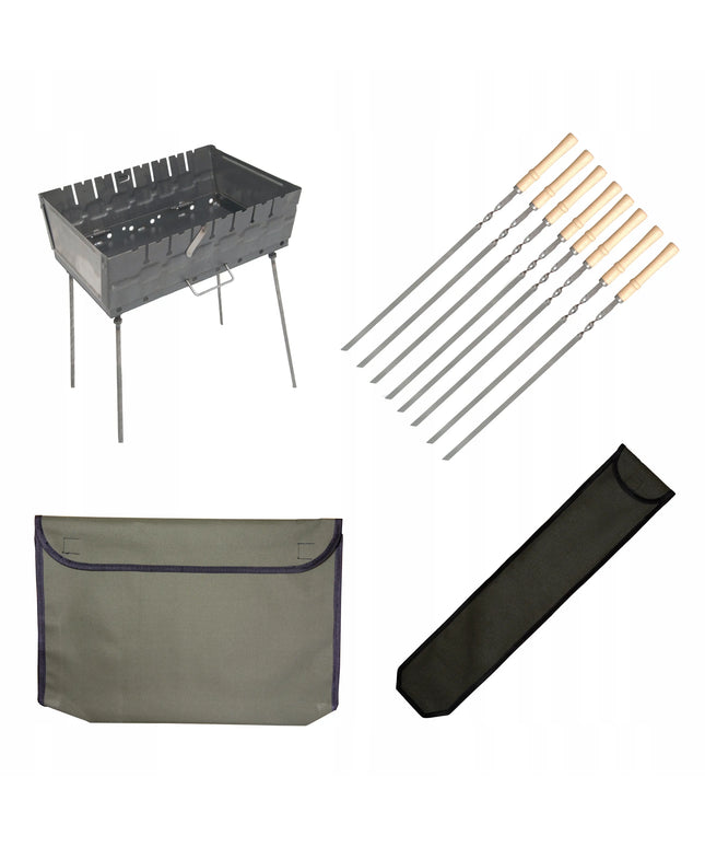 Rinkinys: metalinis mangalas 2 mm + 8 vnt. iešmai + dėklai M8K