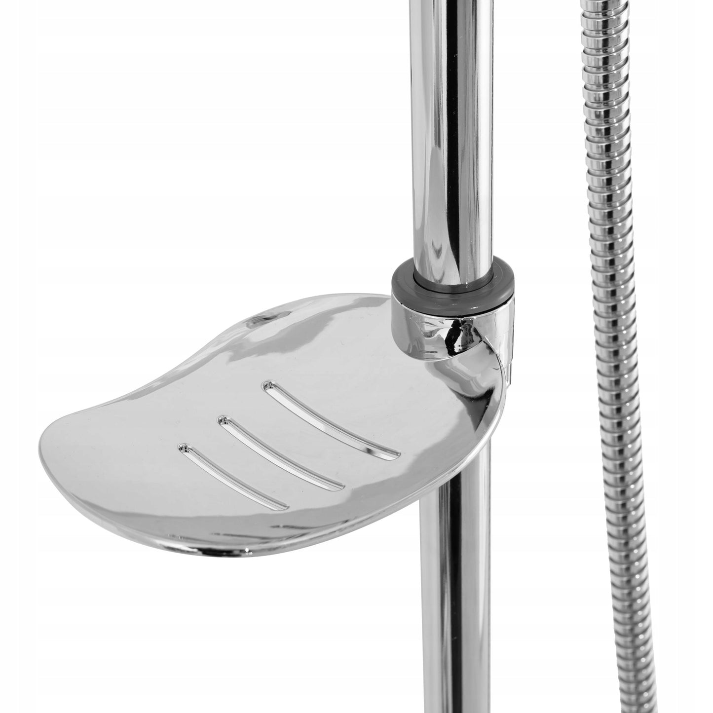 Dušo komplektas REA LUIS, chromas, montuojamas po tinku, su lietaus dušo galva