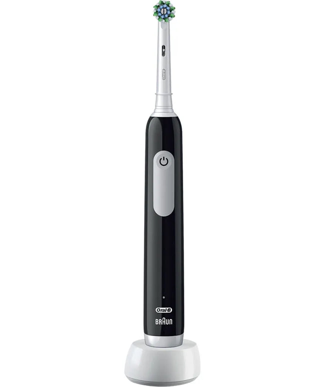 Oral-B Pro 1 elektrinis dantų šepetėlis, juodas, su dėklu ir priedais