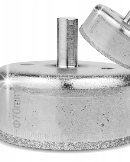 Deimantinių gręžimo karūnų rinkinys gres plytelėms, 14 vnt., 6-68 mm, didelis rinkinys BLACK