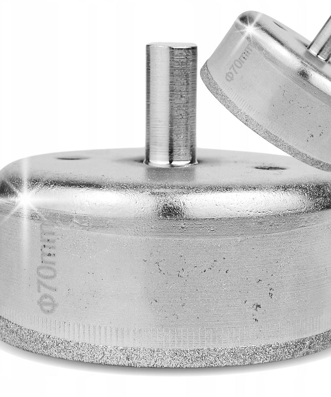 Deimantinių gręžimo karūnų rinkinys gres plytelėms, 14 vnt., 6-68 mm, didelis rinkinys BLACK