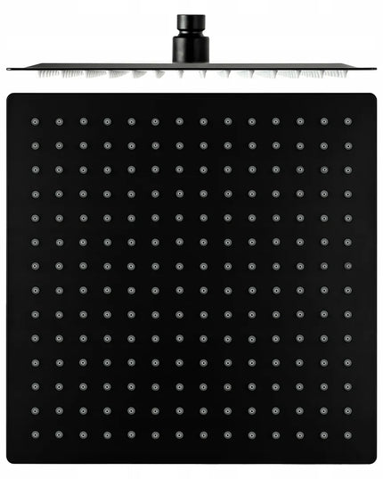 INEA BLACK juodas matinis potinkinis dušo komplektas su 25 cm dušo galvute