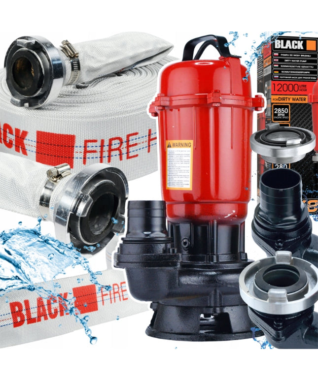 Rinkinys nešvariam vandeniui ir septikui su smulkintuvu + 20m priešgaisrinis žarna