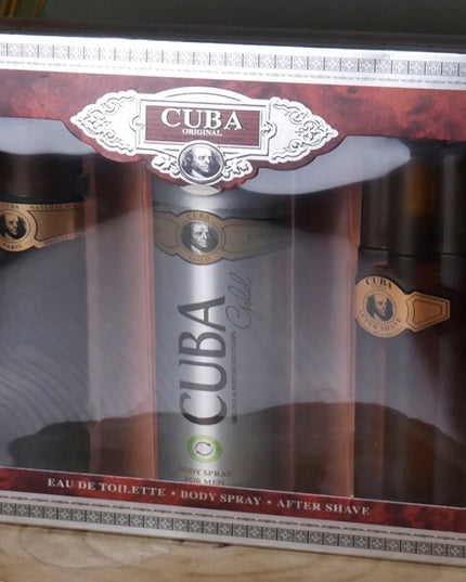 Dovanų rinkinys CUBA GOLD ORIGINAL EDT 100ml Dezodorantas + Losjonas po skutimosi