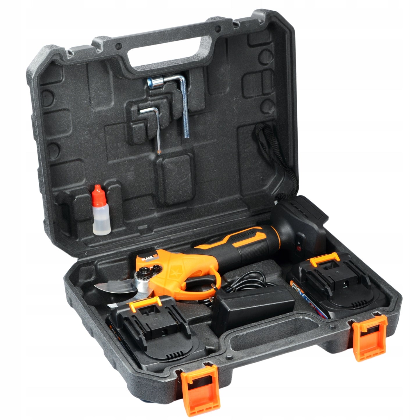 Elektrinio akumuliatorinio sekatoriaus rinkinys 30 mm 100 W 2 x Akumuliatorius 2 Ah BL