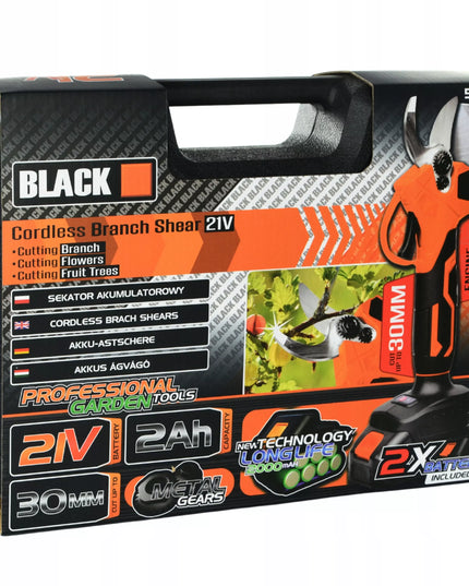 AKUMULIATORINIS ELEKTRINIS SECATORIŲ RINKINYS 30mm 100W 2 x 2 Ah AKUMULIATORIAI BL