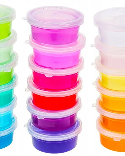 Didelis kūrybinis „Slime“ gamybos rinkinys JUMBO XXL – 28 gleivių masės