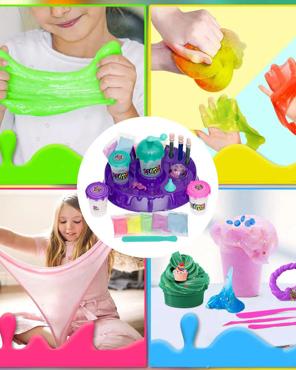 „Slime“ kūrybinis rinkinys „pasidaryk pats“ – gleivių gamykla su maišytuvu vaikams