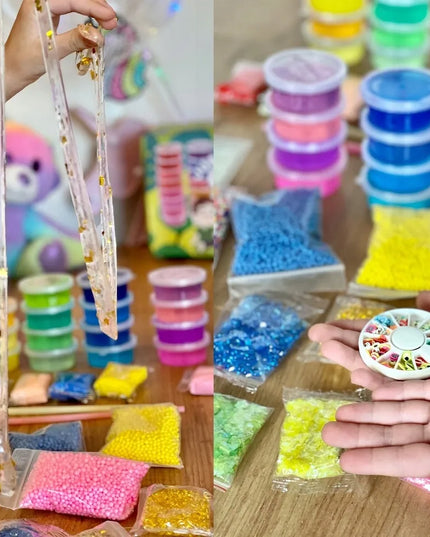 „Slime“ kūrybinis rinkinys „pasidaryk pats“ – gleivių gamykla su maišytuvu vaikams