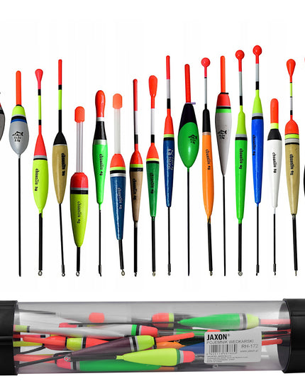 Plūdu komplektas 20 vnt. Ežerams ir upėms + Tūbelė Jaxon