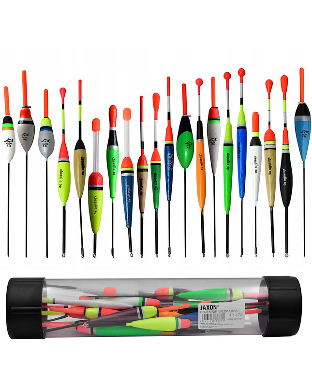 Plūdu komplektas 20 vnt. Ežerams ir upėms + Tūbelė Jaxon