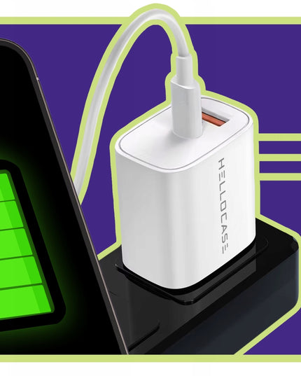 Rinkinys | Greitas įkroviklis iPhone, maitinimo, USB TYPE-C + Kabelis | 3000mA