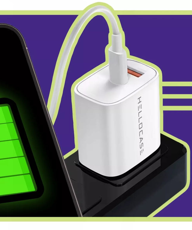 Rinkinys | Greitas įkroviklis iPhone, maitinimo, USB TYPE-C + Kabelis | 3000mA