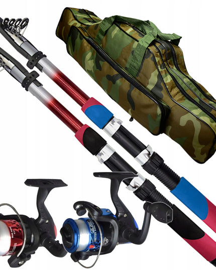 Žvejybos komplektas 2 x Meškerė 2 x Ritė KREPŠYS