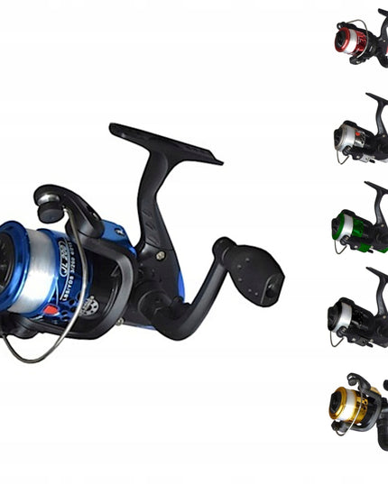 Žvejybos rinkinys 2x meškerė 2x ritė krepšys tinklas stovai jaukas priedai